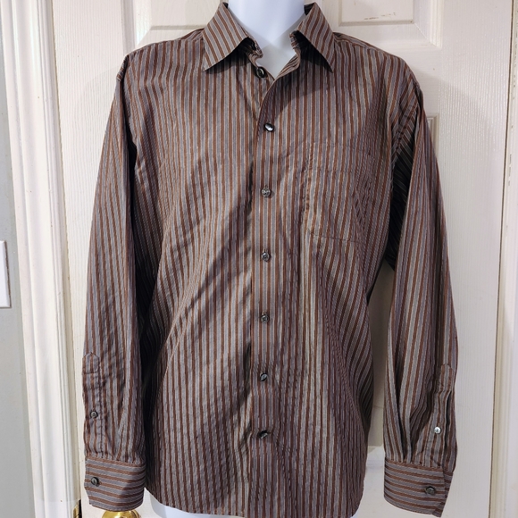 MENS ETON GANGHESTER DRESS SHIRT - Picture 3 of 11